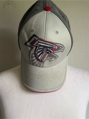 Mens Gray ‘47 Brand Atlanta Falcons NFL Gameday Sporty Athletic Fitted Hat